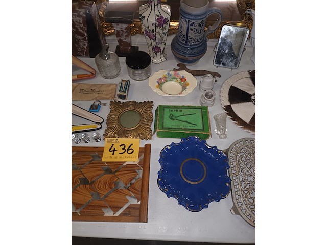 Lot 436 - brocante decoratie en huisraad. 55 stuks - afbeelding 3 van  7
