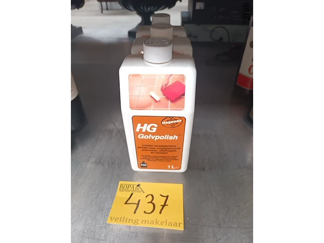 Lot 437 - hg golvpolish van 1 liter. 3 stuks - afbeelding 1 van  3