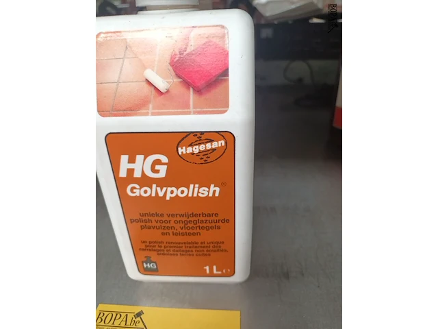 Lot 437 - hg golvpolish van 1 liter. 3 stuks - afbeelding 3 van  3