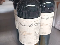 Lot 438 - flessen bordeaux wijn. 4 stuks - afbeelding 3 van  3