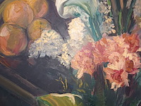 Lot 438 - schilderij bloemen - afbeelding 2 van  3