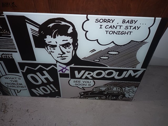 Lot 44 - glazen tafelblad - afbeelding 3 van  4