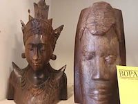 Lot 44 - houten beeldjes. 6 stuks - afbeelding 2 van  5