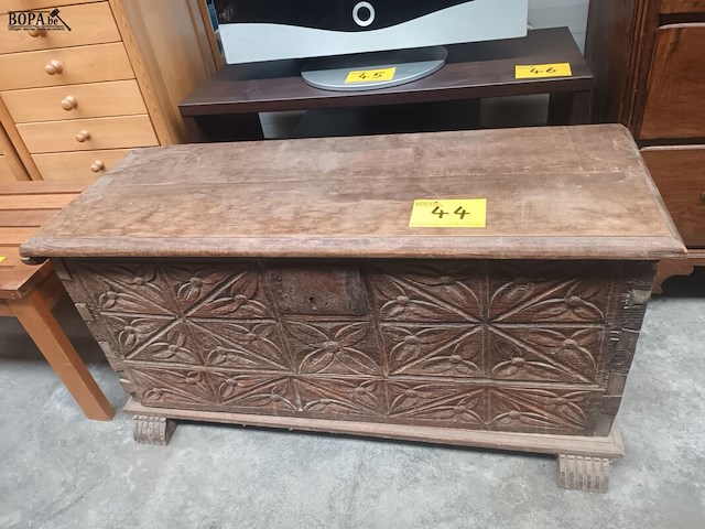 Lot 44 - houten koffer - afbeelding 3 van  5