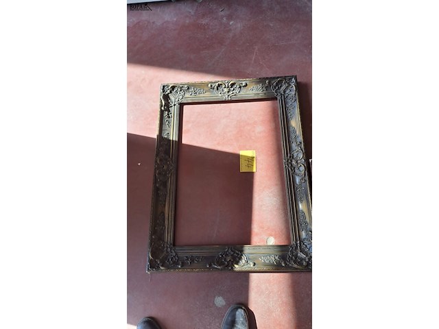 Lot 44 - set van 3 antieke fotolijsten barokke stijl - goudkleurig - afbeelding 4 van  4