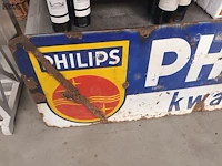 Lot 440 - emaille reclamebord philips - afbeelding 2 van  3