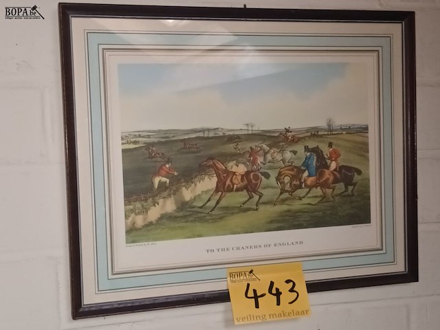 Lot 443 - kader engelse jacht - afbeelding 1 van  3
