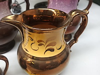 Lot 447 - staffordshire engelse melkkan. 4 stuks - afbeelding 3 van  3