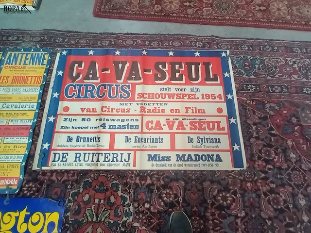 Lot 448 - circus affiches. 5 stuks - afbeelding 2 van  9