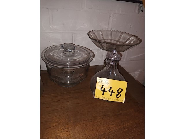 Lot 448 - oud glaswerk. 7 stuks - afbeelding 3 van  4