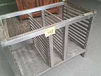 Lot 448 - rvs regaalrek - afbeelding 1 van  1