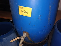 Lot 449 - blauwe pvc tonnen. 5 stuks - afbeelding 3 van  3