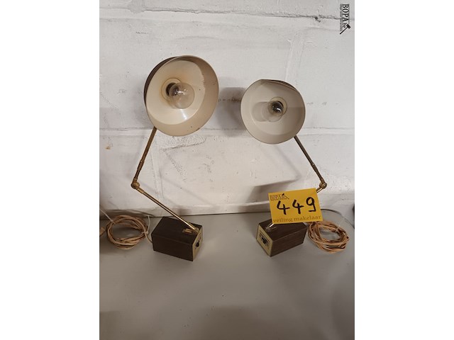 Lot 449 - bureaulamp. 2 stuks - afbeelding 1 van  6
