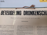 Lot 449 - poster beteugeling dronkenschap - afbeelding 2 van  3