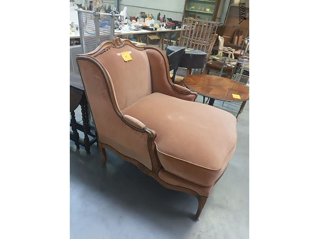 Lot 45 - antieke bergère zetel - afbeelding 1 van  5
