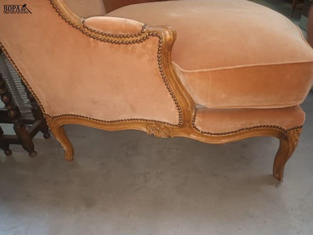 Lot 45 - antieke bergère zetel - afbeelding 2 van  5