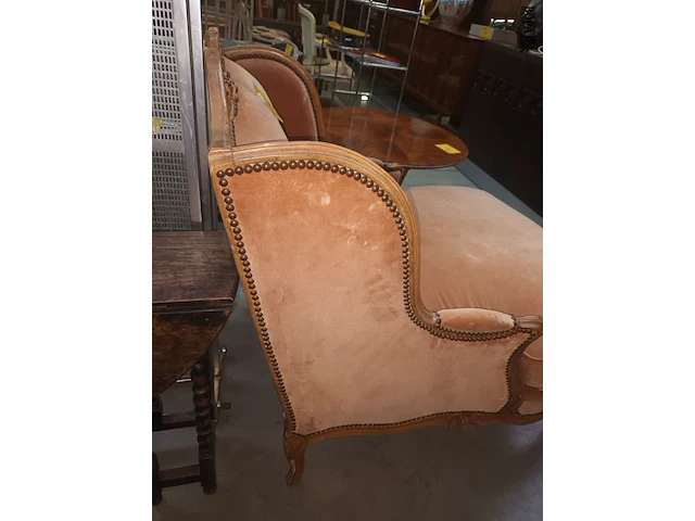 Lot 45 - antieke bergère zetel - afbeelding 3 van  5