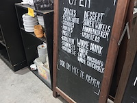 Lot 45 - dubbelzijdig stoepbord - afbeelding 3 van  3