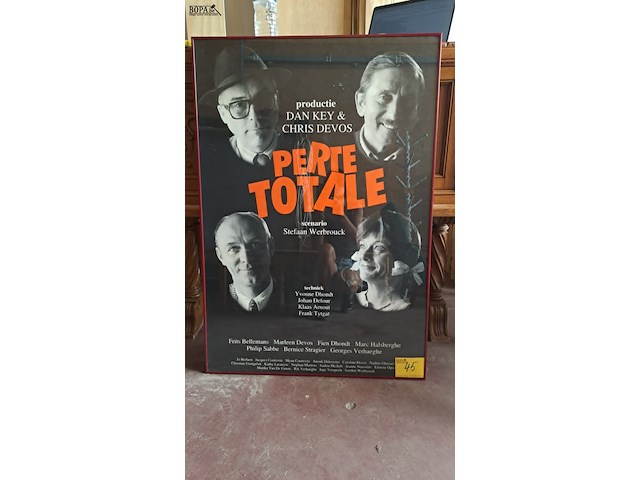Lot 45 - filmposter perte totale in kader - afbeelding 1 van  1