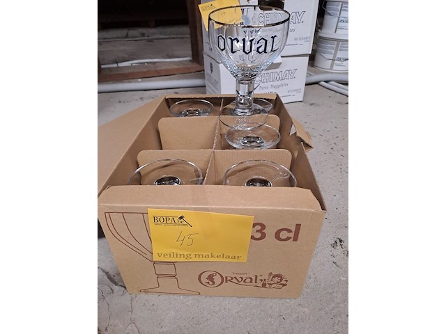 Lot 45 - orval glazen - afbeelding 1 van  1