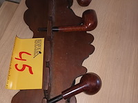 Lot 45 - pijpenrek met pijpen - afbeelding 2 van  2