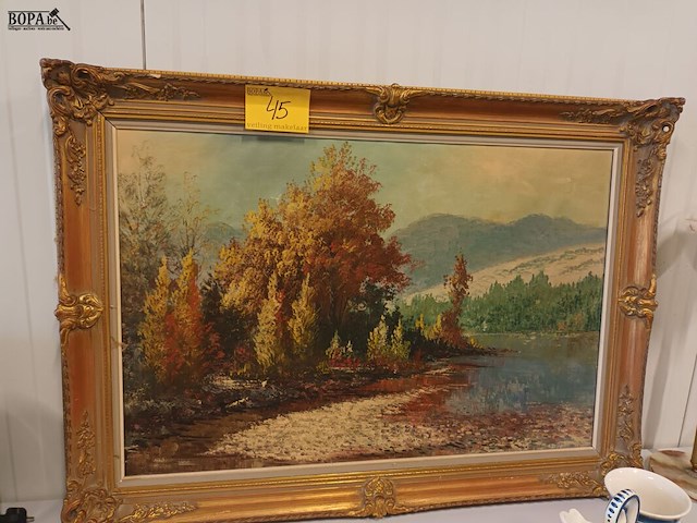 Lot 45 - schilderij op doek - afbeelding 1 van  4