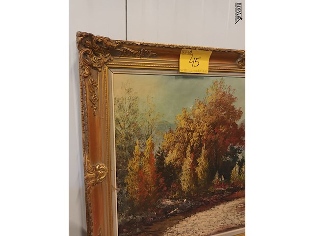 Lot 45 - schilderij op doek - afbeelding 2 van  4