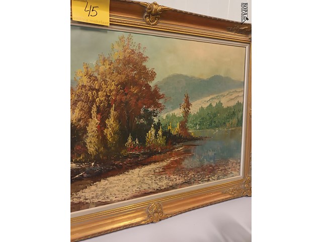 Lot 45 - schilderij op doek - afbeelding 3 van  4