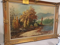 Lot 45 - schilderij op doek - afbeelding 4 van  4