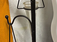 Lot 45 - zwarte metalen theelichthouder - afbeelding 3 van  3