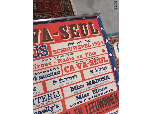 Lot 450 - circus affiches. 3 stuks - afbeelding 10 van  12