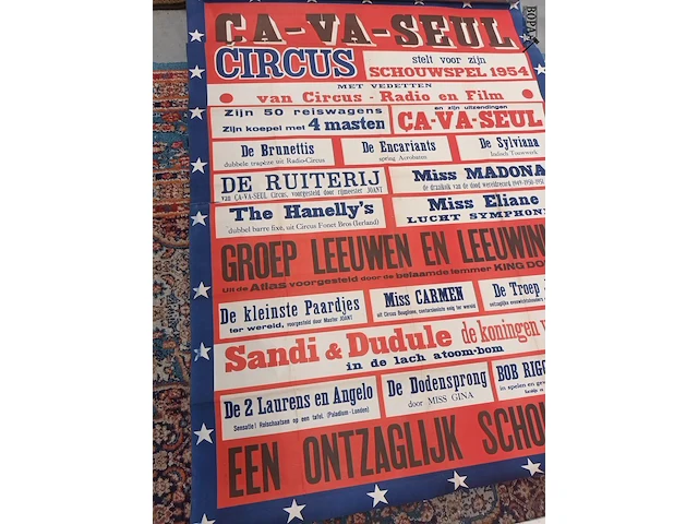 Lot 450 - circus affiches. 3 stuks - afbeelding 11 van  12
