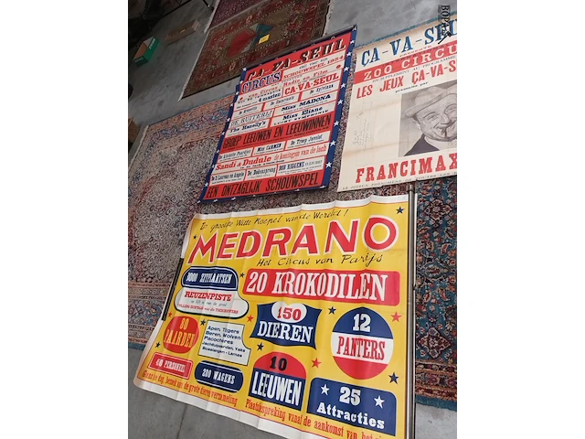 Lot 450 - circus affiches. 3 stuks - afbeelding 1 van  12