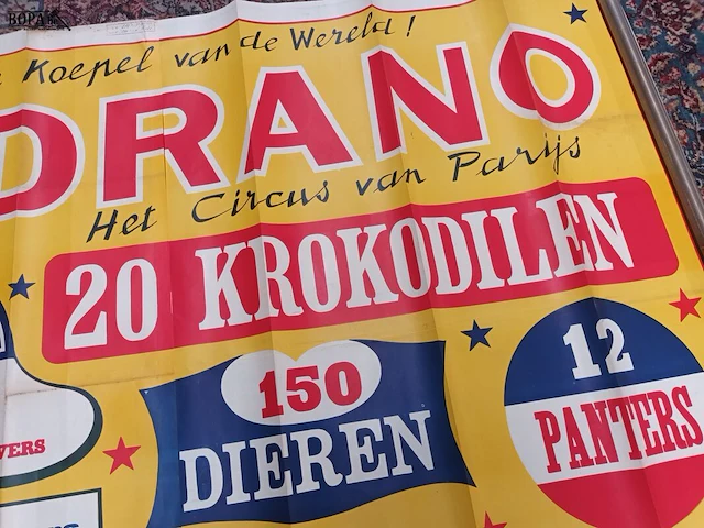 Lot 450 - circus affiches. 3 stuks - afbeelding 5 van  12