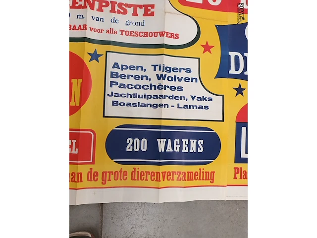 Lot 450 - circus affiches. 3 stuks - afbeelding 7 van  12