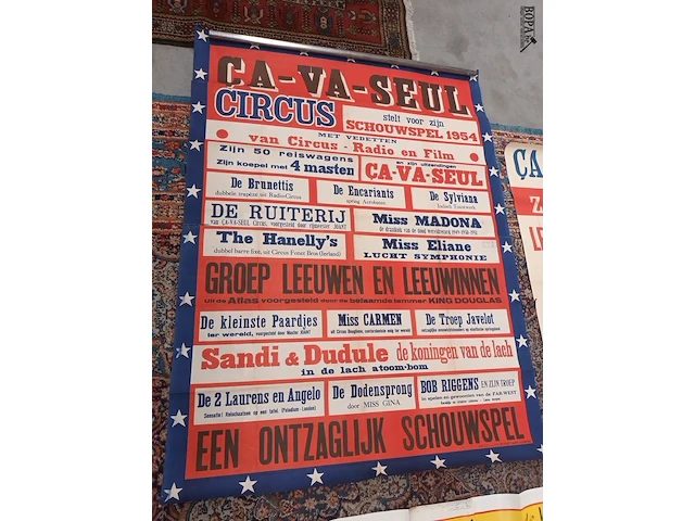 Lot 450 - circus affiches. 3 stuks - afbeelding 9 van  12