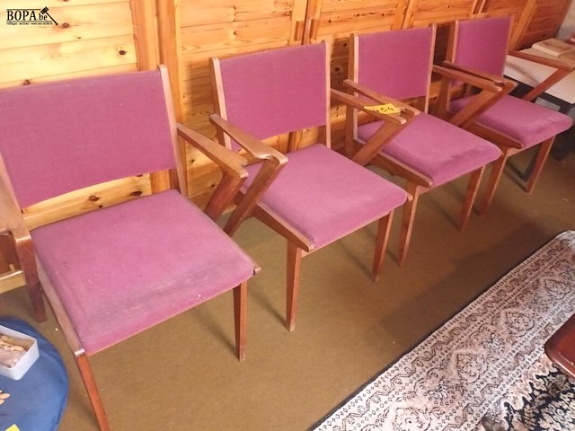 Lot 454 - vintage stoelen. 4 stuks - afbeelding 1 van  6