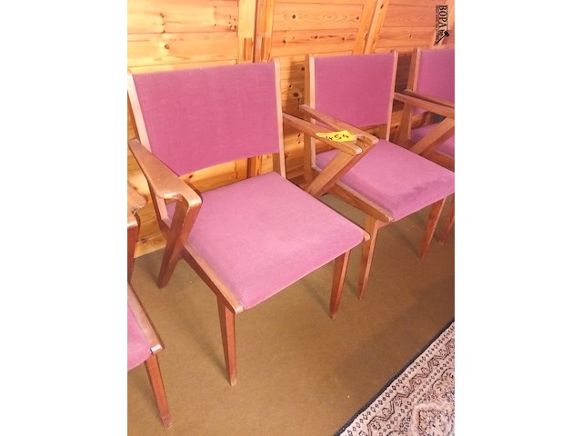 Lot 454 - vintage stoelen. 4 stuks - afbeelding 3 van  6