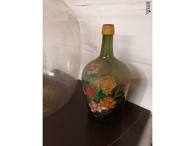 Lot 455 - grote glazen flessen. 5 stuks - afbeelding 2 van  4