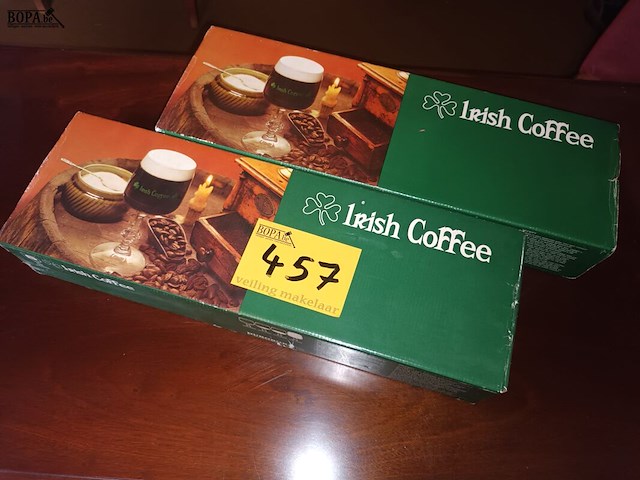 Lot 457 - glazen irish coffee - afbeelding 1 van  3