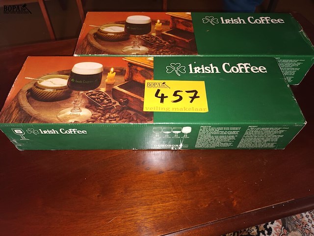 Lot 457 - glazen irish coffee - afbeelding 2 van  3