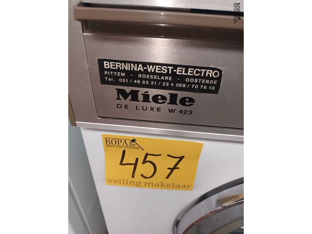 Lot 457 - wasmachine miele - afbeelding 3 van  3