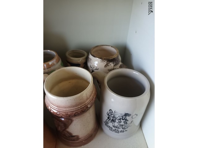 Lot 46 - bierpotten en kruiken. 20 stuks - afbeelding 3 van  4