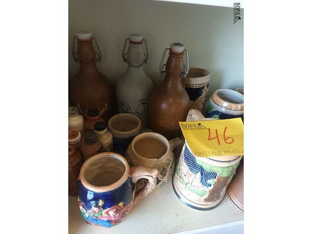 Lot 46 - bierpotten en kruiken. 20 stuks - afbeelding 4 van  4