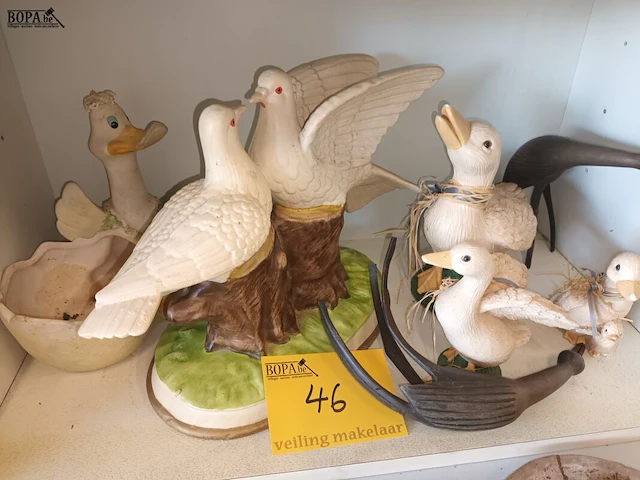 Lot 46 - decoratie dieren. 7 stuks - afbeelding 1 van  4