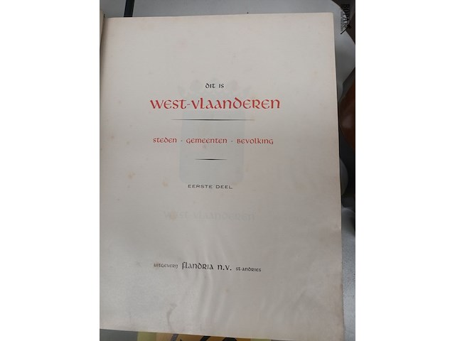 Lot 460 - boeken west-vlaanderen. 3 stuks - afbeelding 2 van  3