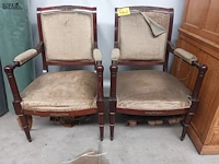 Lot 462 - antieke zetels. 2 stuks - afbeelding 5 van  6