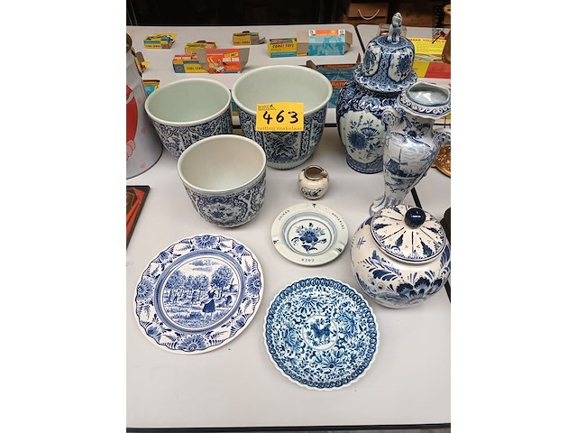 Lot 463 - delft. 10 stuks - afbeelding 1 van  6