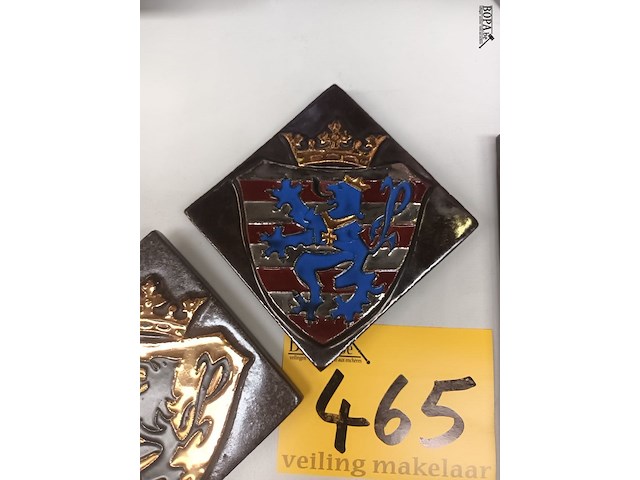 Lot 465 - keramiek tabletten. 4 stuks - afbeelding 3 van  4