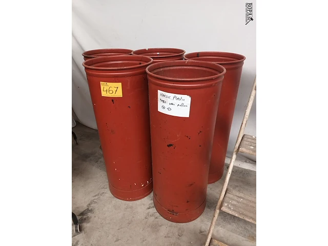 Lot 467 - industriële tonnen. 5 stuks - afbeelding 2 van  3